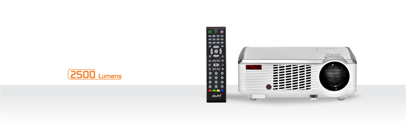 2500 lumens new projector